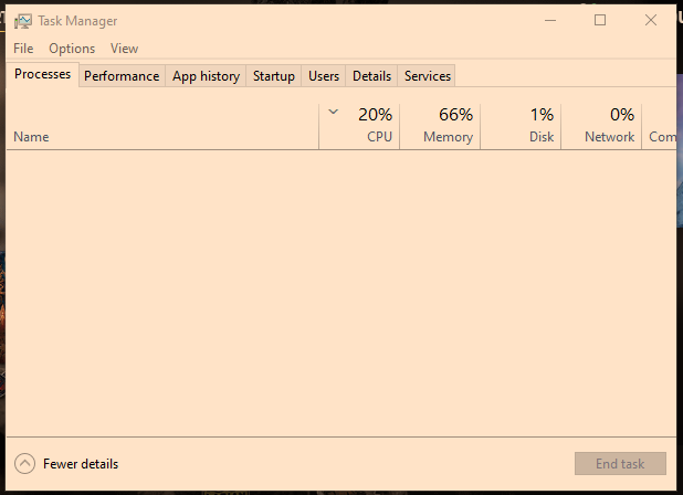 ergeorgiev's tweet photo. Task manager has been like this for the past several days. Unsure how I've survived. https://t.co/yt4DI0Qi3e