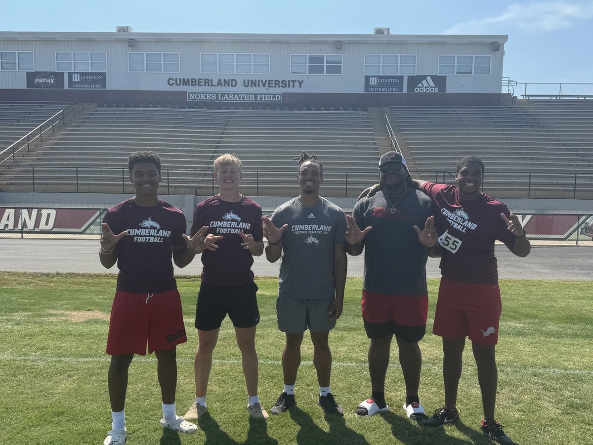 Blessed to be offered by Cumberland University #AGTG <a href="/WilliamCulbre13/">William byrd Culbreath</a> <a href="/LeonLionsFB/">Leon Lions Football</a> <a href="/tristonthomp06/">Triston Thompson</a> <a href="/Jerry_Daniels14/">Jeremiah “Jerry” Daniels ✞</a> <a href="/LukeSheridanFB/">Luke Sheridan</a> <a href="/CoachLoganMBell/">Coach Logan Bell</a>