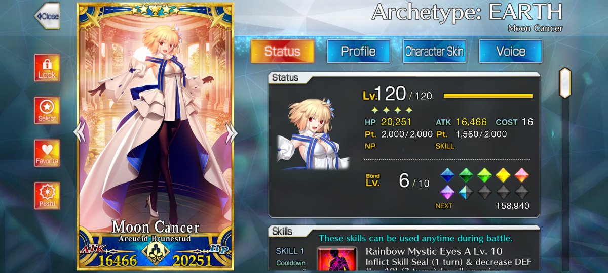 The grind is over! Lvl 120 Arcueid <3
(Bond 15 can come later naturally)
#FGO #FateGOUSA #Arcueid