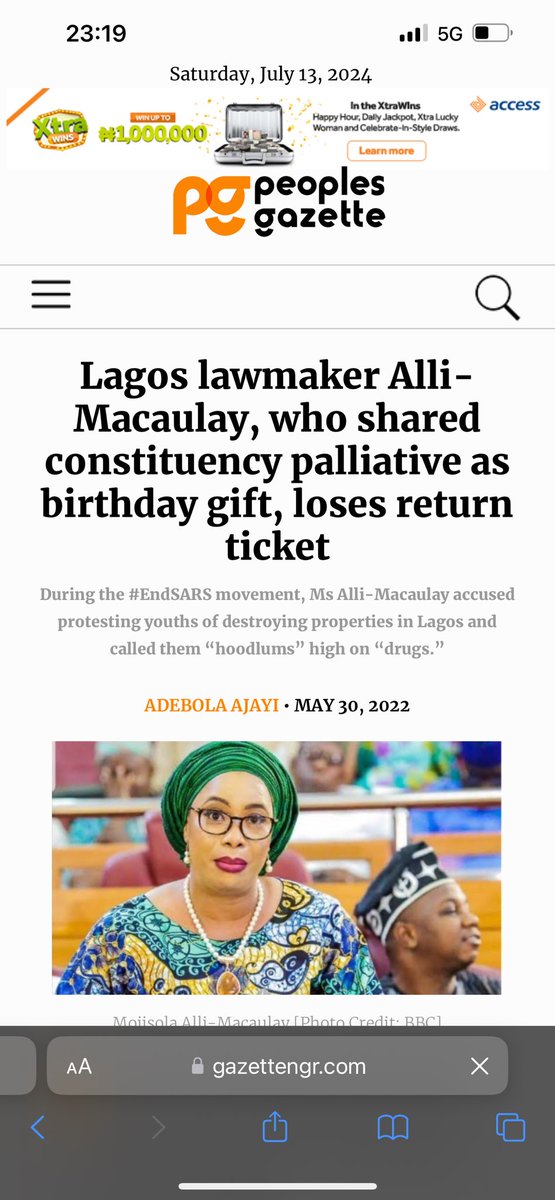 OurFavOnlineDoc's tweet image. After we raised an alarm in 2020 that a Lagos lawmaker was reportedly diverting covid19 palliatives as personal birthday souvenirs, she lost her return bid to the house in 2022.

That’s the same woman that Tinubu has just given an appointment.

These people just won’t stop till…