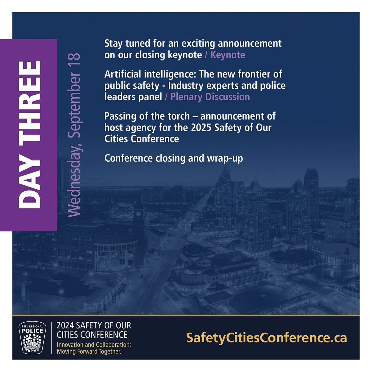 DYK the vast majority of calls that police in North America respond to are not criminal in nature? How do we serve communities best when they ☎️ for help? 

youtu.be/A4mnnsaTObo

Join us from Sept 16-18, 2024 when #PRP hosts the  
SafetyCitiesConference.ca