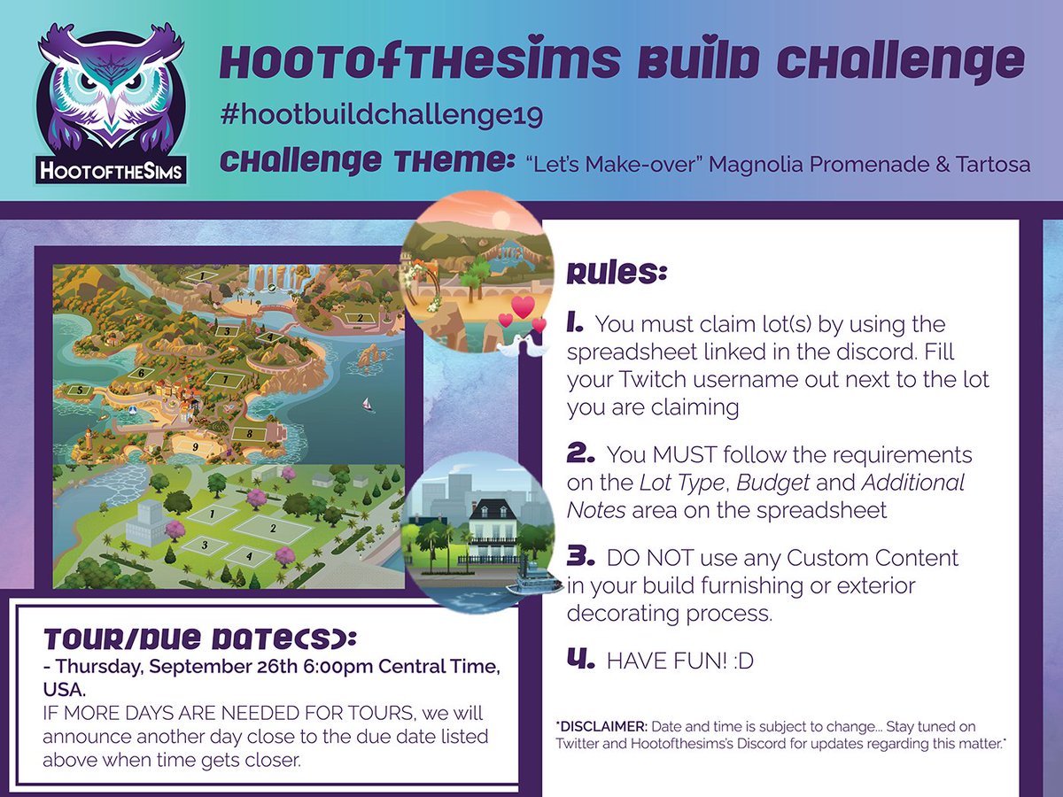 We have a NEW #sims4 #buildchallenge! July - September 2024 challenge is... Let's Makeover Magnolia Promenade &amp; Tartosa😁info is in the flyer. Good luck📷 Retweet plz #simmers #sims4 #sims4buildchallenge #ts4 #makeovertartosa #sims #challenge #ts4builds #ts4 #magnoliapromenade