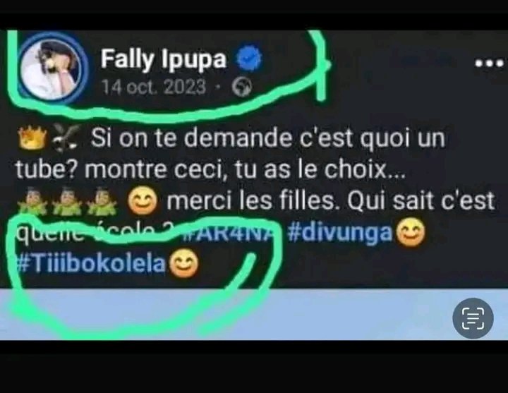 mutom76866's tweet photo. Mukolo eza toko lala to lamuki boye Ferré a changé naye kombo akomi Fally Ipupa 🤣 #Kata #Alabay
#GazaGenocide #fanart #dilematvi https://t.co/wkFxnqaCOO