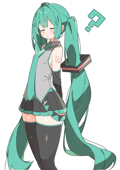 #初音ミク 視線を感じてるミクちゃん 