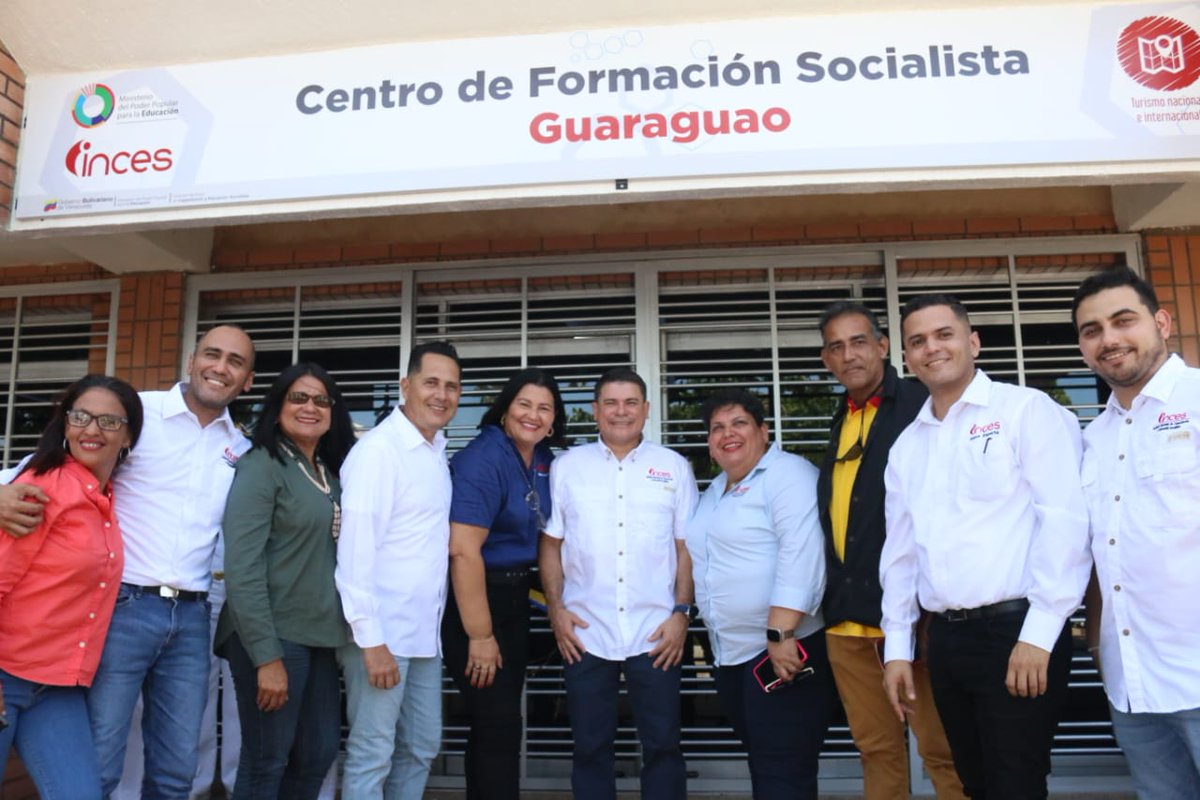 <a href="/Incesocialista/">Inces</a> reinauguró el CFS "Guaraguao", dirigido a la formación en Turismo, Idiomas y Gastronomía.

Gracias al apoyo del Pdte. <a href="/NicolasMaduro/">Nicolás Maduro</a> en tiempo récord se entregan instalaciones con excelentes docentes y equipamiento de calidad.

<a href="/WuikelmanAngelP/">Wuikelman Angel P.</a>
#AprendeLaTécnica🇻🇪