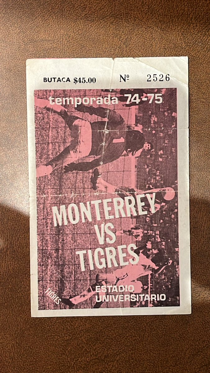 HdelBosque's tweet photo. @yuyin_hdz96 @CfmHistoria @Rayados @TigresOficial @History_LigaMX @HyCFutbol @HISTORICOFUTBOL @RafaDato2 @Shini7o @ch_abercrombie @rayadodecorazon @Antonio_Nelli @JRPalaciosChapa @Monterrey_Inter @HistoriaTigre @MuseoTigres @FlashbackSoccer @ArchivoFutboler Fue este el boleto? https://t.co/np0wsongIs