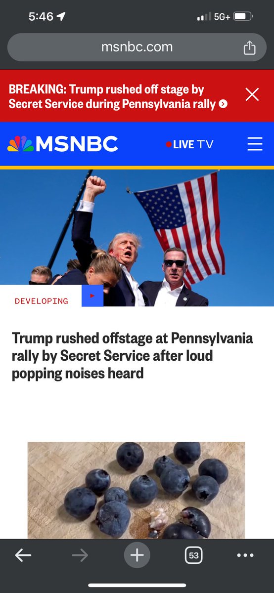 CryptoHartbeat's tweet photo. MSNBC headline. No worries just popping noises. https://t.co/mIrXGRS1UR