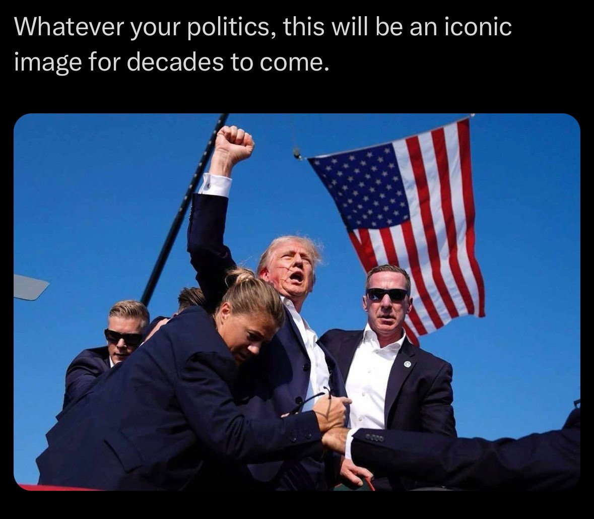 This is a meme coin and it's for fun and games. But what happened today is not fun and games by any means. No matter your views, this cannot be acceptable and if you feel it is, then you might want to really take a look in the mirror before you call anyone else a fascist
#trump