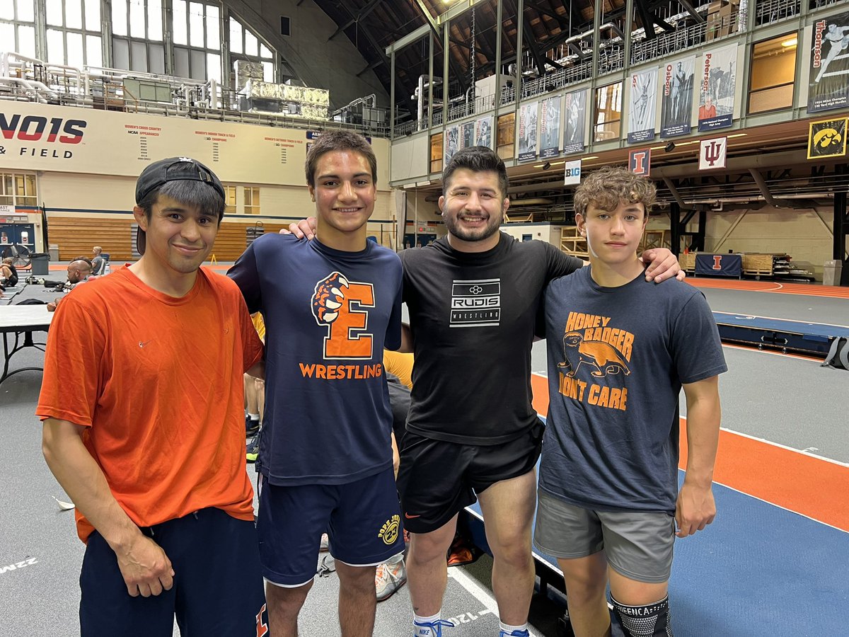 Photo Op at Team Illinois camp with 2X National Champions Jesse Delgado and Isiah Martinez.