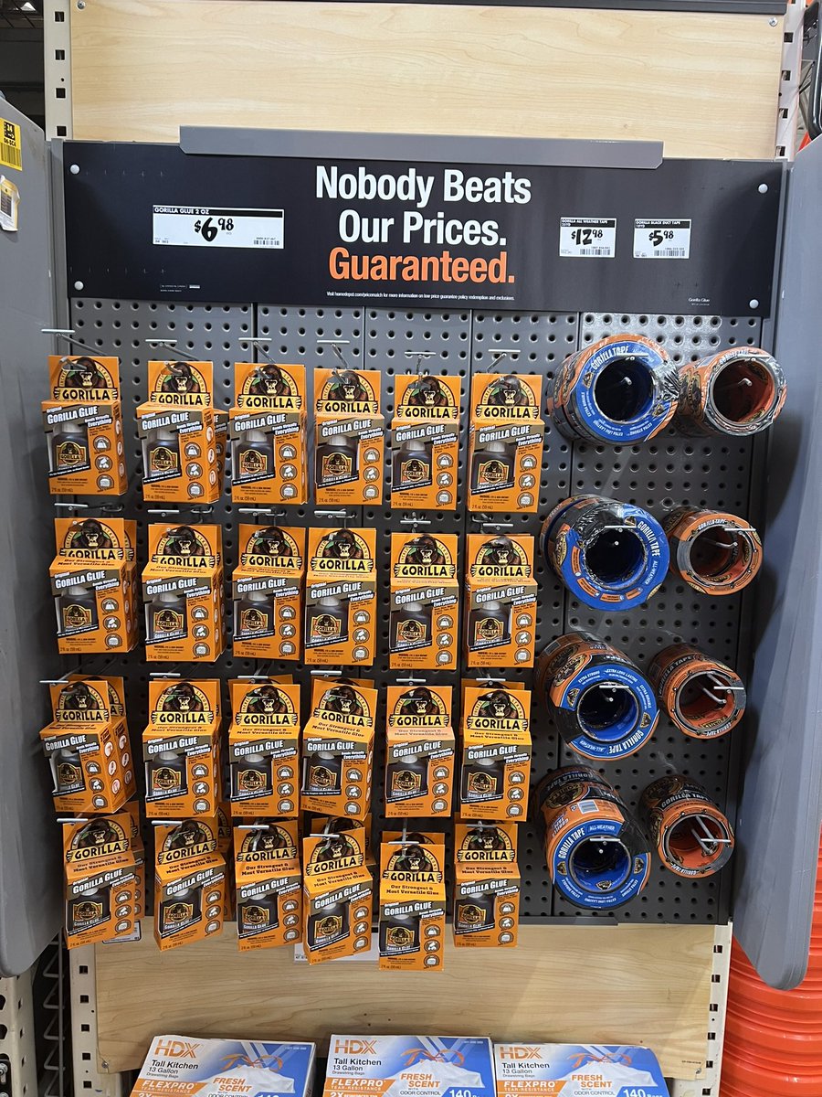 Great looking Gorilla side cap featuring 2oz Gorilla Glue, Gorilla 10yd tape, and Gorilla All Weather Tape. Great job by MET with setting these. #gorillatough
