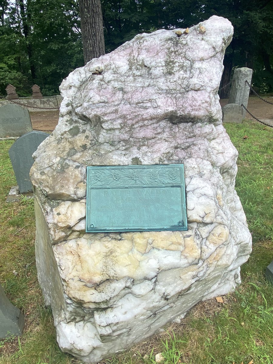 PepaMonteroM's tweet photo. @fathermarch El cementerio de #SleepyHollow es visita obligada en #Concord Aquí reposan #LouisaMayAlcott, su padre #BronsonAlcott y el resto de familia #Mujercitas Al lado están las tumbas de #Thoreau y #Emerson #VacacionesVerano2024 https://t.co/9t8k5EUu4K