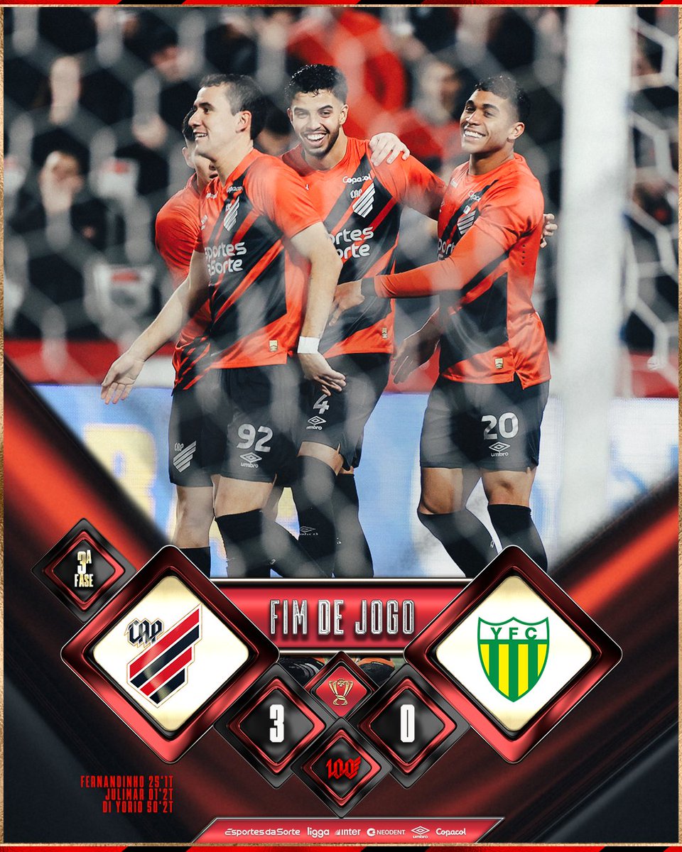AthleticoPR's tweet photo. CLASSIFICADOS 🌪️🔴⚫️ 

#Athletico #CopaDoBrasil