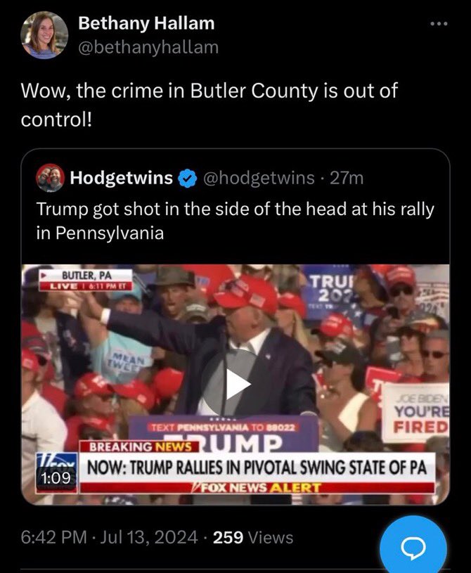 colin_dunlap's tweet photo. Without any further comment, I’ll just leave a now-deleted tweet from Allegheny County Councilperson Bethany Hallam here for you to decide if it is acceptable from an elected official. https://t.co/lxGirdTM6d
