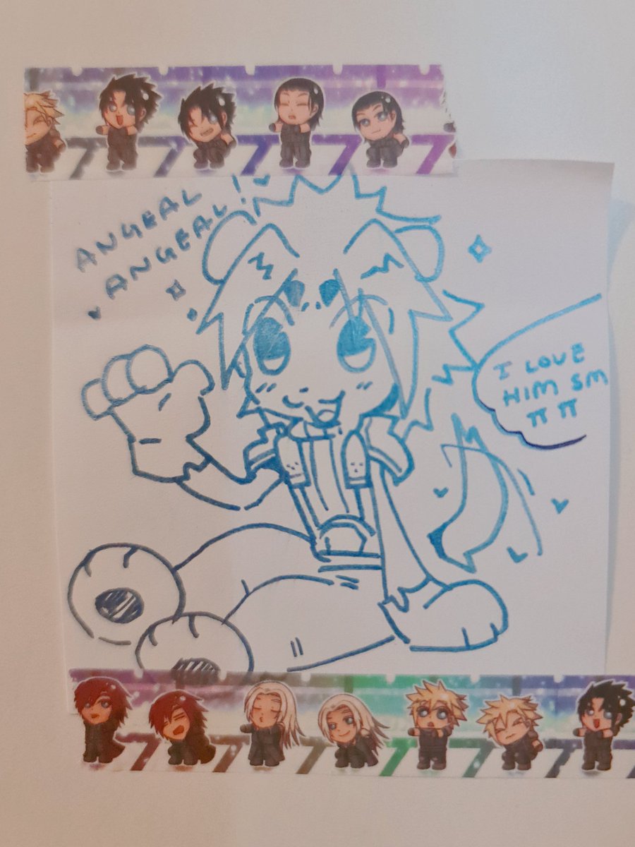 Happy to support <a href="/CCscrapbook/">Proof that we Existed -- a Crisis Core zine</a>, its artists and really get to indulge in my love for zack and crisis core 💙 everyone did such an amazing job 🫶🥺