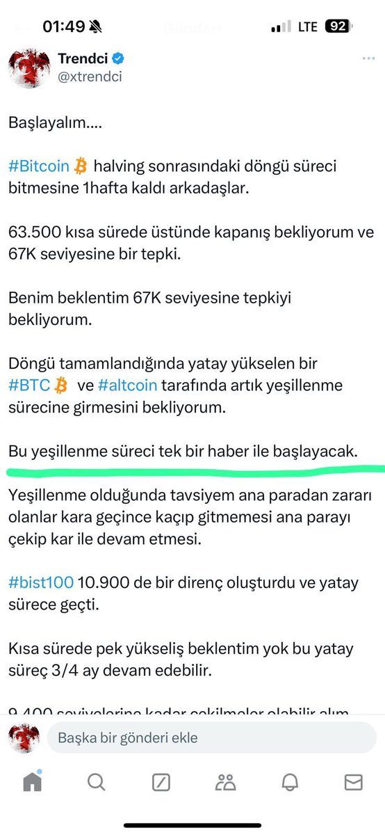 xtrendci's tweet photo. Trump vurulmuş kulağından yaralanmış.

#BITCOIN yukarı yönlü hareketlendi.

Bu olayın Döngü süreci bitimine denk gelmesi çok manidar 🥸

Tek bir haber ile yeşillenme süreci başlayacak demiştik 🤝

#BTC #bitcoin #Trump https://t.co/Bcg4GCYXSQ