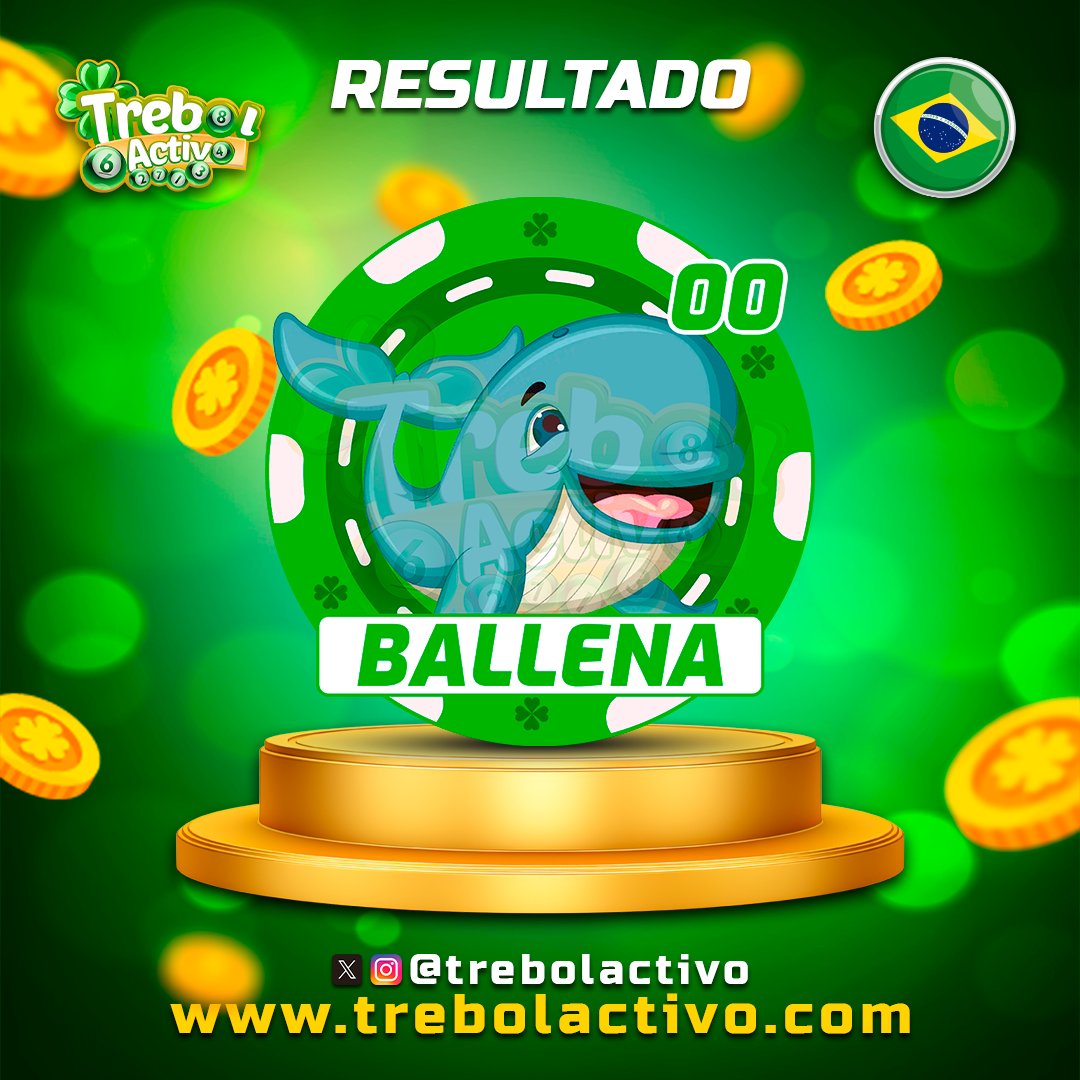 trebolactivo's tweet photo. Resultado Trebol Activo
Sorteo #7765
Sabado 13/07/2024
Hora 07:00 PM
00 - ballena
https://t.co/mSTupkBsQR https://t.co/yIBWSSE22h
