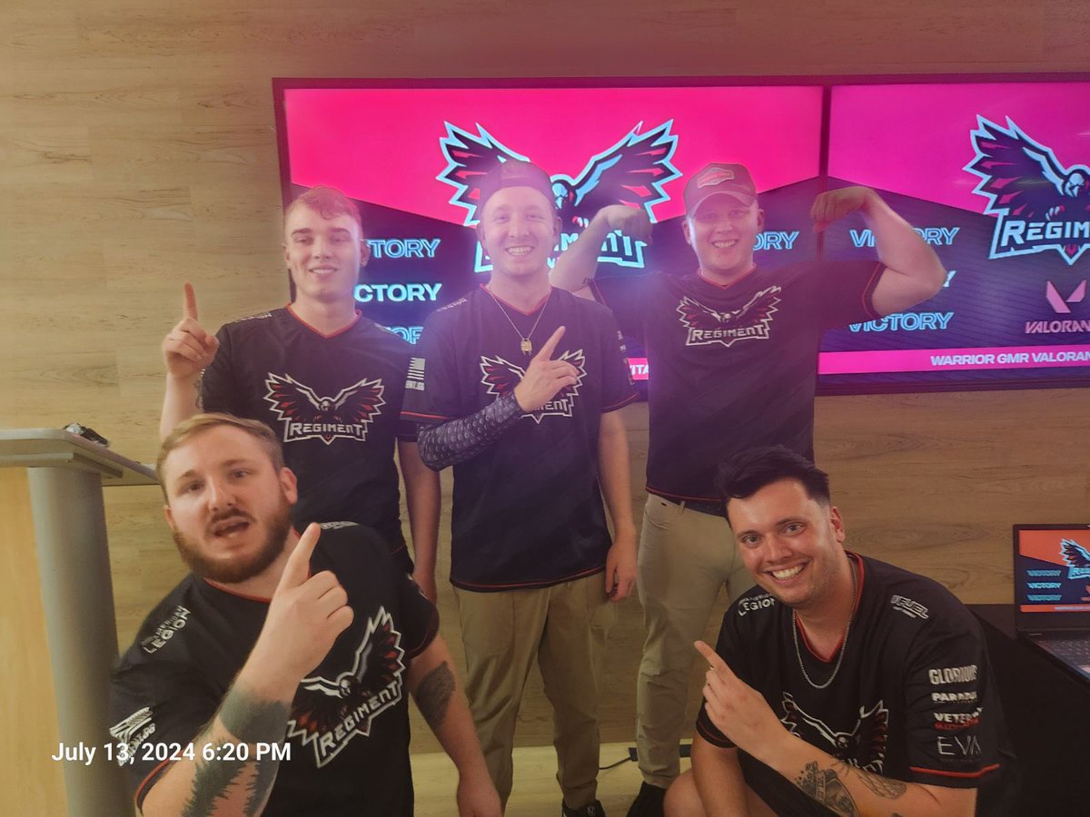 RegimentGG's tweet photo. We are the @WarriorGmr Valorant LAN Tournament CHAMPIONS! 🏆

We took home the gold WITHOUT LOSING A SINGLE MAP! 😎 

🇺🇸 @stradianttv 
🇺🇸 @FPSshoe 
🇺🇸 @KiLLRchad 
🇺🇸 @_phazey 
🇺🇸 @RG_shots https://t.co/HOwJ2d56Gs
