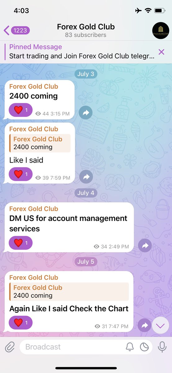 Forex_Gold_Club's tweet photo. We have predicted on July 3rd that gold will hit 2400 and see the results.
No trader has the guts to share such a bold statement. My subscribers are in great profit.
@ForexLive @gtrader444 @ETForex @GRTOceanRd @waltervannelli @BitcoinMagazine 
#AnantRadhika #BamBaminKL #BamBaminMY