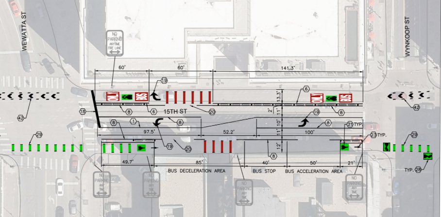 Plansit's tweet photo. @iBikeCommute 15th is in design: https://t.co/rpJSdMESft https://t.co/Fr80MMjiQt