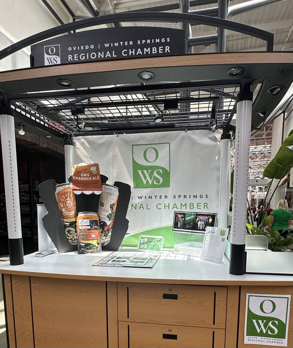 OWSChamber's tweet photo. 🌟 Stay in the know, Oviedo! 🌟 Swing by our Chambers kiosk at the Oviedo Mall for the latest newsletters and exclusive updates on what's happening in our area. Be the first to know about upcoming events and community news. See you there! 🗞️🎉 #OviedoMall #ChambersKiosk https://t.co/Nd1NIl4I4C