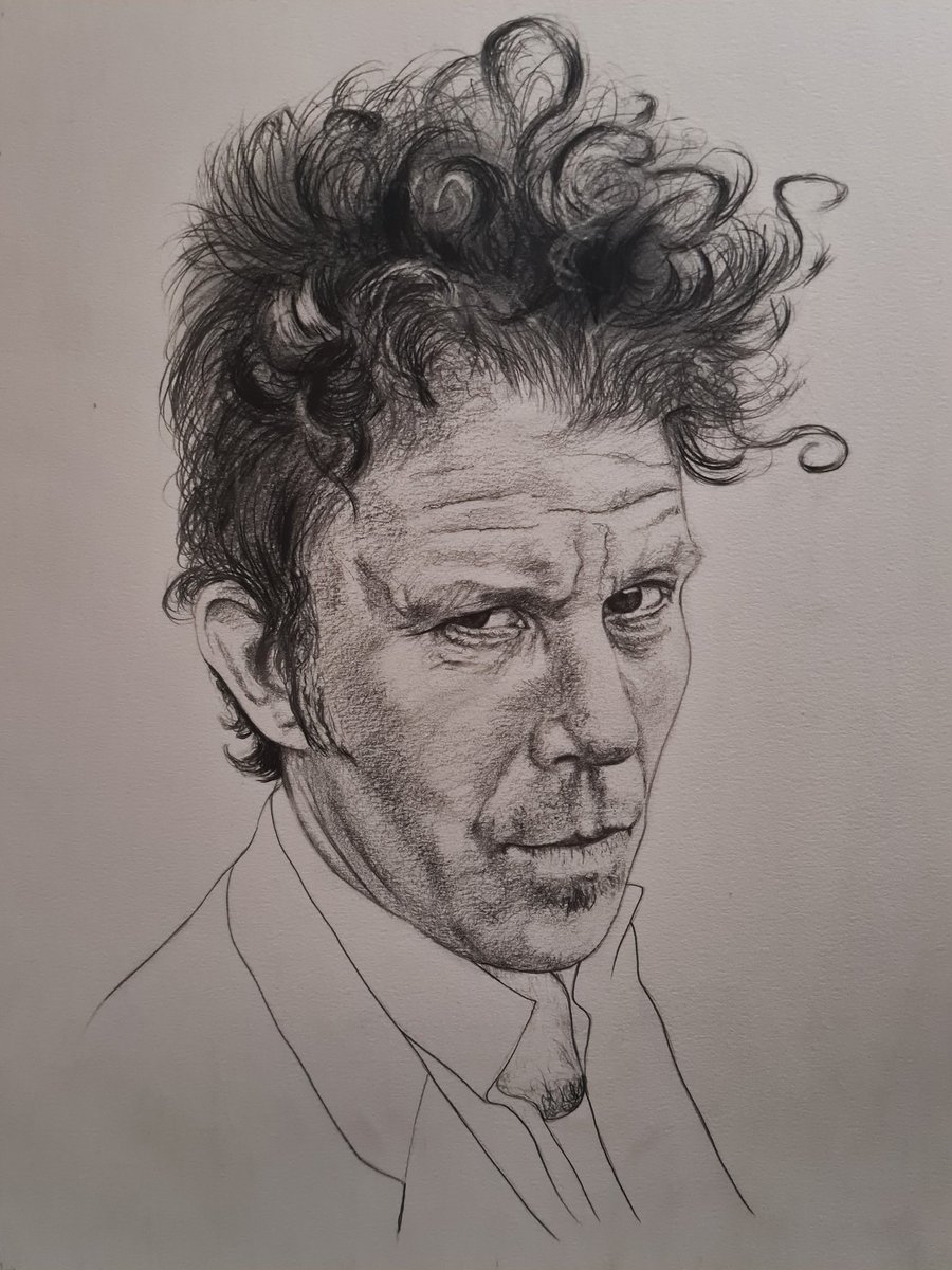 Tom Waits 

20cm x 30cm 

Mars Lumograph pencils on cass art cartridge paper.