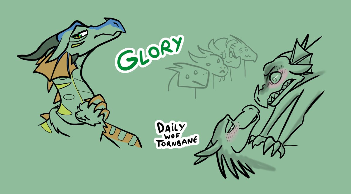 Daily sketch 3 :
Glory! a big favorite of mine (i mean of course she is)
#WingsofFire #wof