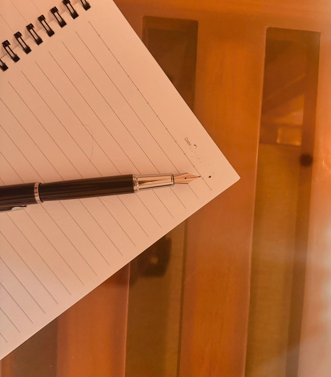 BeingAkriti_'s tweet image. #RandomScribbles #writerblock #InkedbyAkriti #BeingAkriti_ 

‘Hello’, my pen whispered, ‘Good to have you back.’

I raised my eyebrow, surprised at the very formal welcome from someone who had been my friend all my life! 

The pen held a chuckle, ‘Well, you see, I believe there