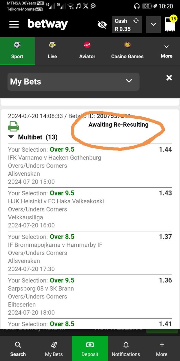 SnaloZw's tweet photo. @Mae11_SA @Betway_za Maybe they will fix this. I looked at my ticket now🤧🙄. Betway come on now😭 https://t.co/bsKobSNcQa