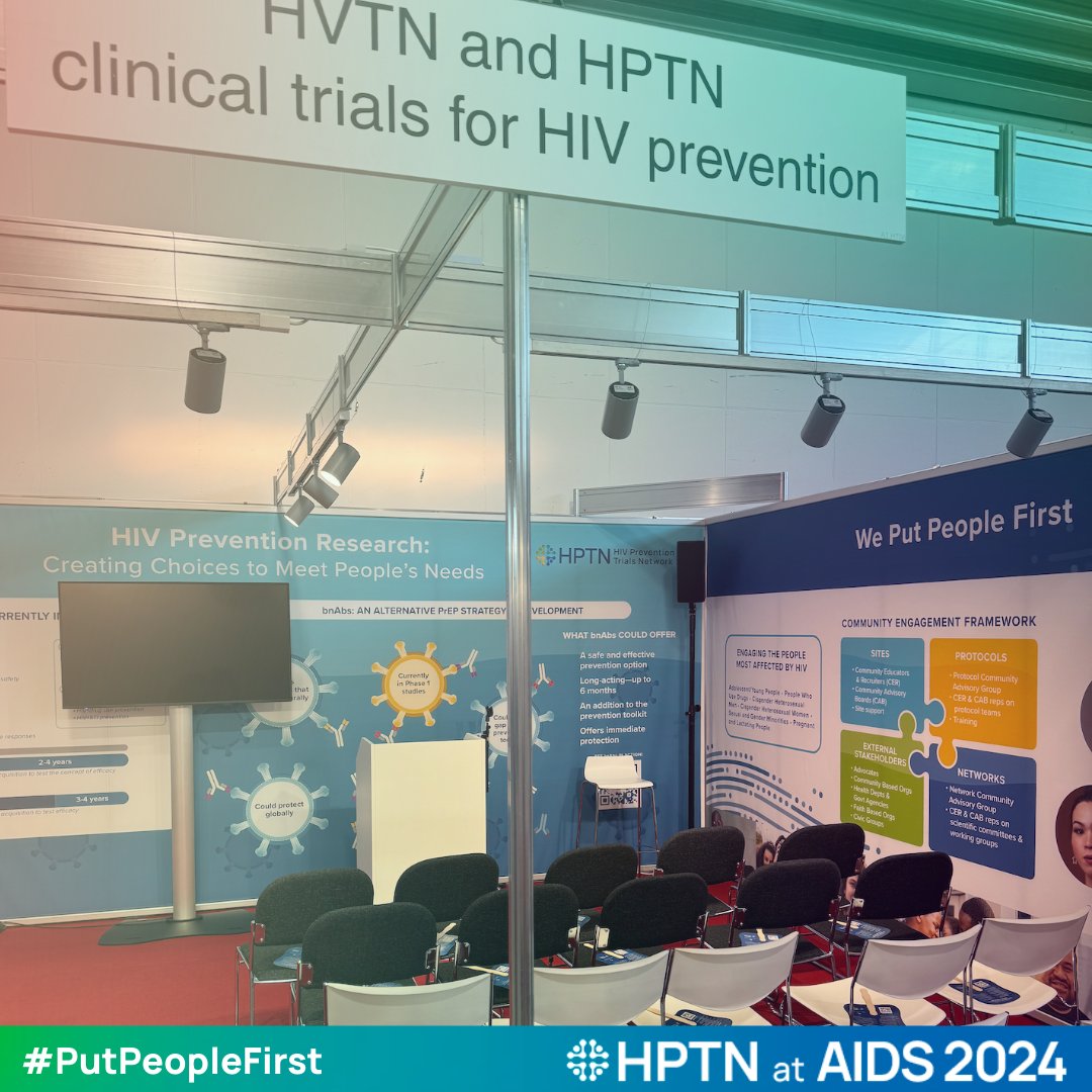 HIVptn's tweet photo. Community engagement is a core element of HIV prevention research. Visit booth HT06 at the #AIDS2024 Global Village to learn how the HPTN works to #PutPeopleFirst.

https://t.co/cHA2OjXMyL https://t.co/H6d8fLhOS2