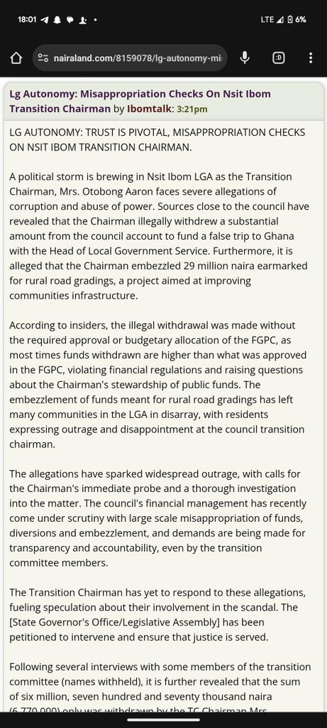 EtiFedCons's tweet photo. @FearlessPriest @_PastorUmoEno This is a gross corruption and should be looked into https://t.co/GLNu8ZXi8K