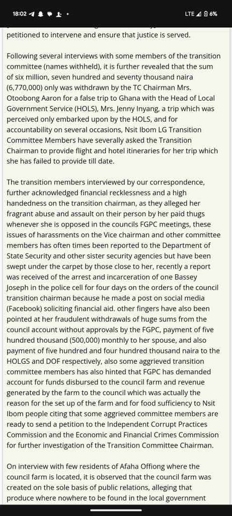 EtiFedCons's tweet photo. @FearlessPriest @_PastorUmoEno This is a gross corruption and should be looked into https://t.co/GLNu8ZXi8K