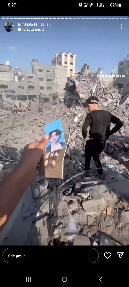 hanniyourluv's tweet photo. Ada foto lu di reruntuhan gaza!!
Kim Taehyung.. https://t.co/3Krf0fc20D