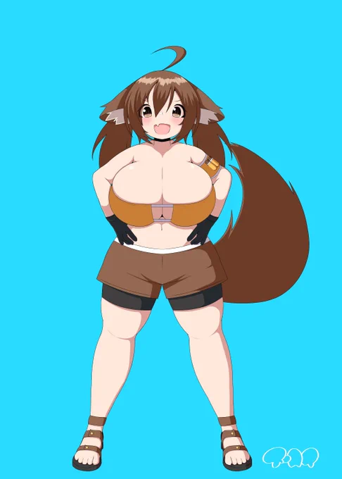 ハスクこと鼓膜の何らかの立ち絵 