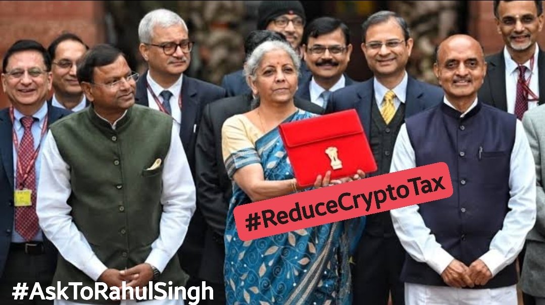 #ReduceCryptoTax ✔️🙏🇮🇳

India के इतने बड़े एक्सचेंज #WazirX के हैक होने के बाद अब, भारत में भी समय आ गया है कि सरकार को #Crypto समुदाय के लोगों को भी आज के युग की नई तकनीकी #Blockchain और #Crypto मे कार्यरत सभी लोगों की सुविधा के लिए समुदाय को #CryptoTax में निम्नलिखित सुविधाएं
