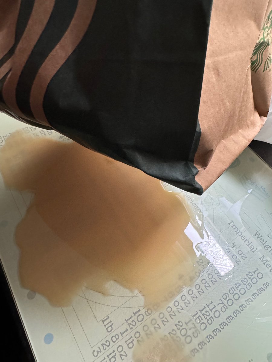 cookiechip21's tweet photo. @JustEatUK  what an absolute joke, your customer service is non existent. I ordered Starbucks and 2 out of the 3 drinks arrived  split inside the bag how can you no clearly see the order was damaged!!! 
Sorry in this occasion we won’t refund #enjoyyourdrink. NOT. https://t.co/EpVKfb1mUK