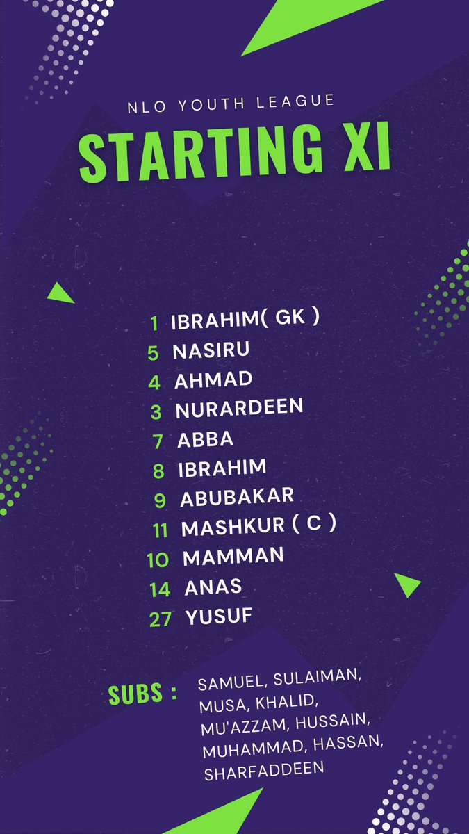 MatasaFC's tweet photo. Our Starting XI

🆚️ Kedco Football Club 

🏟 Sani Abacha Stadium 

⏰️ 10:00 AM https://t.co/QLs7ug7mro
