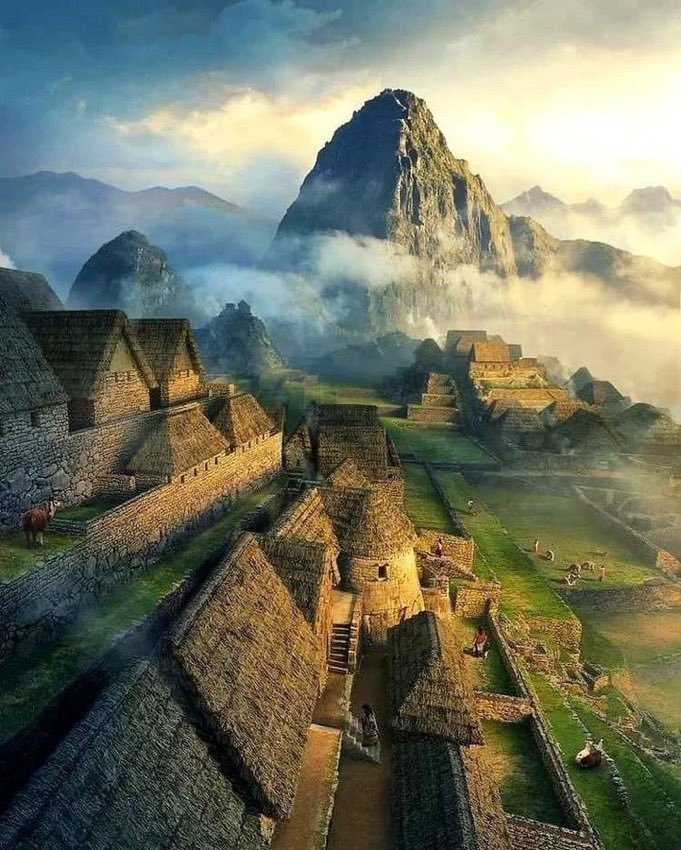 "Exploring the ancient wonders of Machu Picchu 🏞️✨ Lost in history, found in awe. #MachuPicchu #PeruAdventure #TravelGoals”
