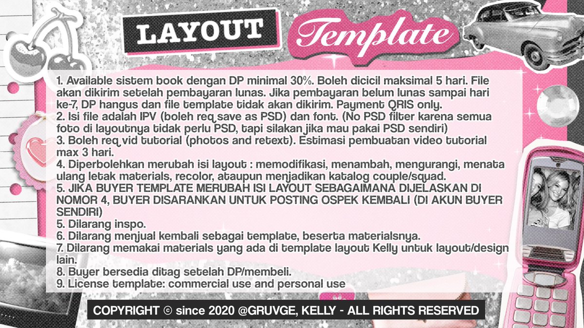 help repost? thankies!

haii, aku ada 3 template layout yang bisa ditake hari ini jam 19.20 WIB. ini nyicilable juga kok, jangan lupa baca tnc yaa 💗🫶🏻

#zonauang #zonaba #zonabu