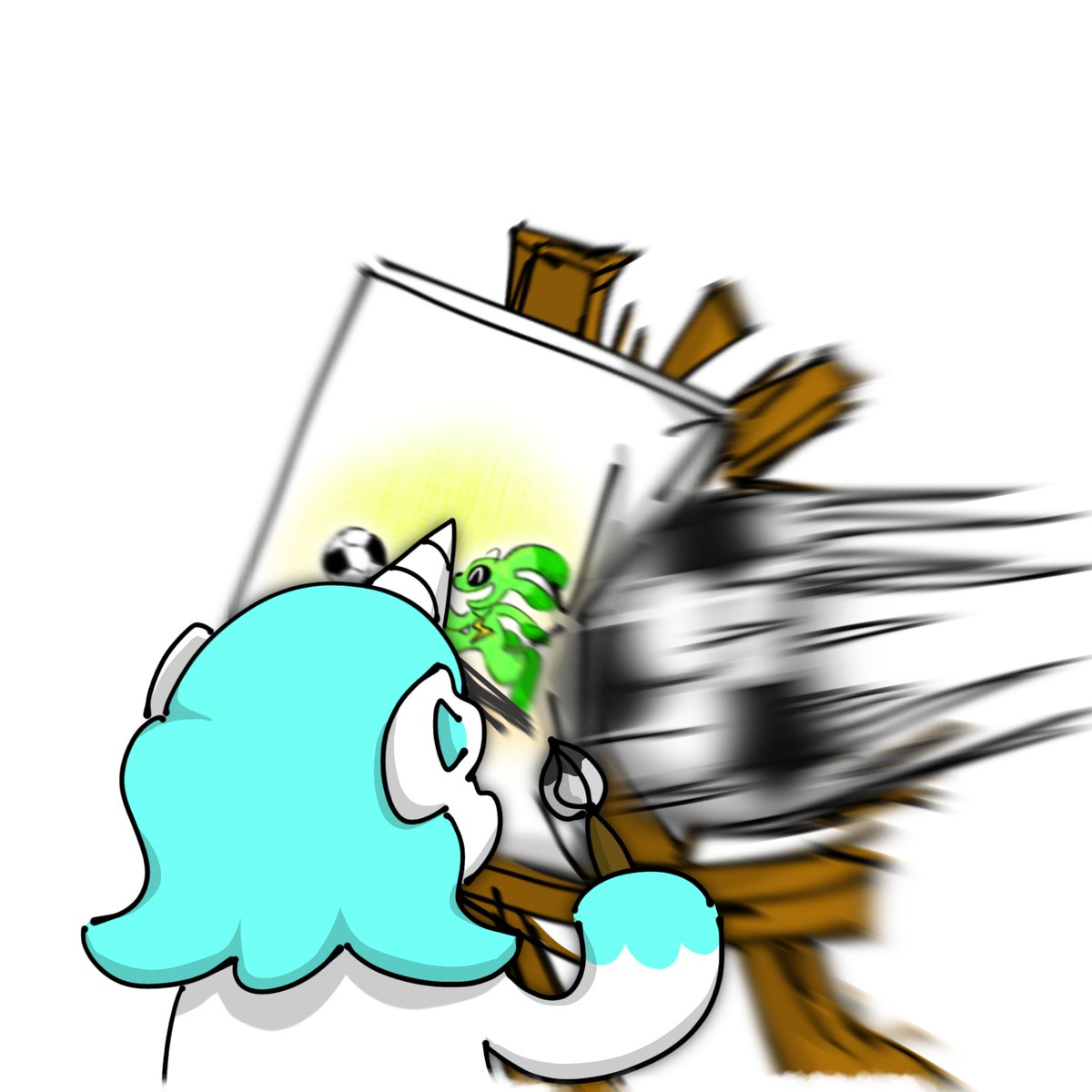 To__Vo's tweet photo. J🦄 &amp; P🐰
#hoppyhopscotch #craftycorn https://t.co/nmaQlt57yo