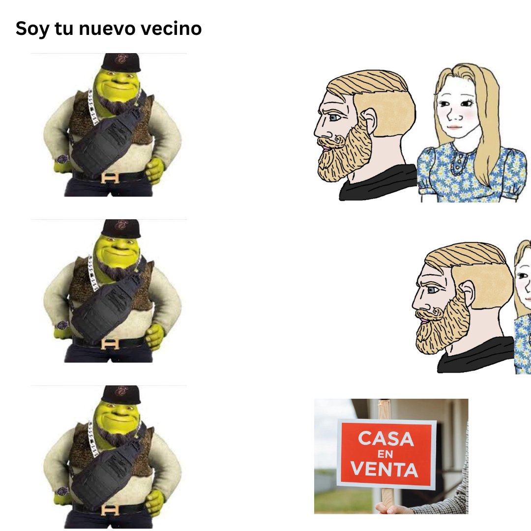 MariaVFH's tweet image. Qué se hace cuando la gente shrek llega a vivir a la privada o a los depas???