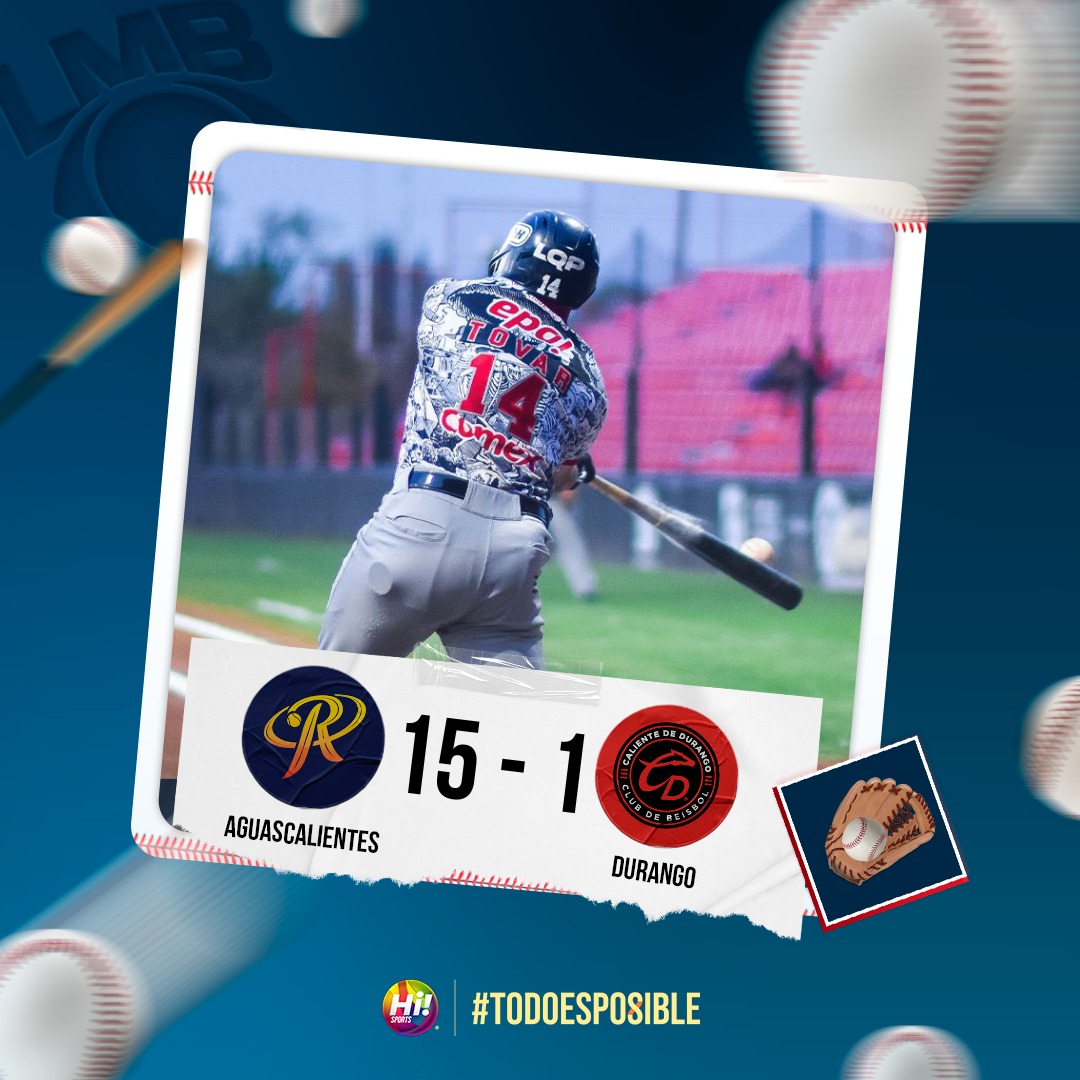 HiSportsTV's tweet photo. LA LOCOMOTORA SIN FRENOS. 🚂💥

⚾ Partidazo lleno de emociones y expulsiones, pero @RielerosDeAgs arrasó con @calienteddgo en su propia casa con un 1️⃣5️⃣ - 1️⃣. 😱🔥

#TodoEsPosible #Rieleros #CalienteDurango https://t.co/y0AYYE8N7e