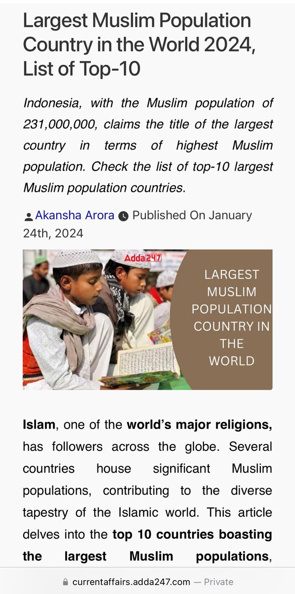 safiyaa96's tweet photo. @tramno19 @dailyrestyyy @FAliaHMS berlambak international sources aku dpt ni Indonesia masih most populated muslim in the world 2024. share sumber kau pulak aku nk tgok kalau terpaling update? https://t.co/wSGcHczZMd
