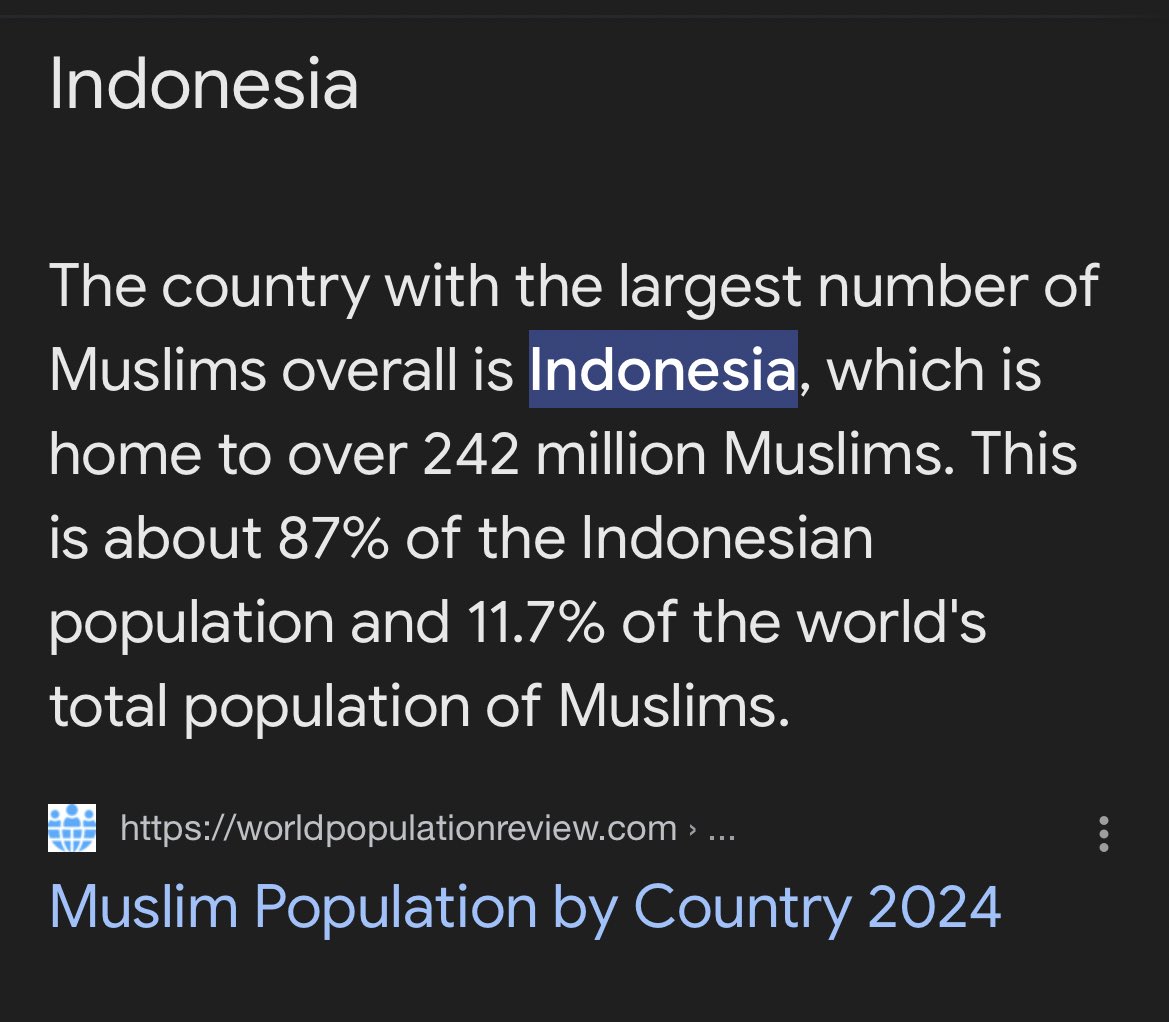 safiyaa96's tweet photo. @tramno19 @dailyrestyyy @FAliaHMS berlambak international sources aku dpt ni Indonesia masih most populated muslim in the world 2024. share sumber kau pulak aku nk tgok kalau terpaling update? https://t.co/wSGcHczZMd