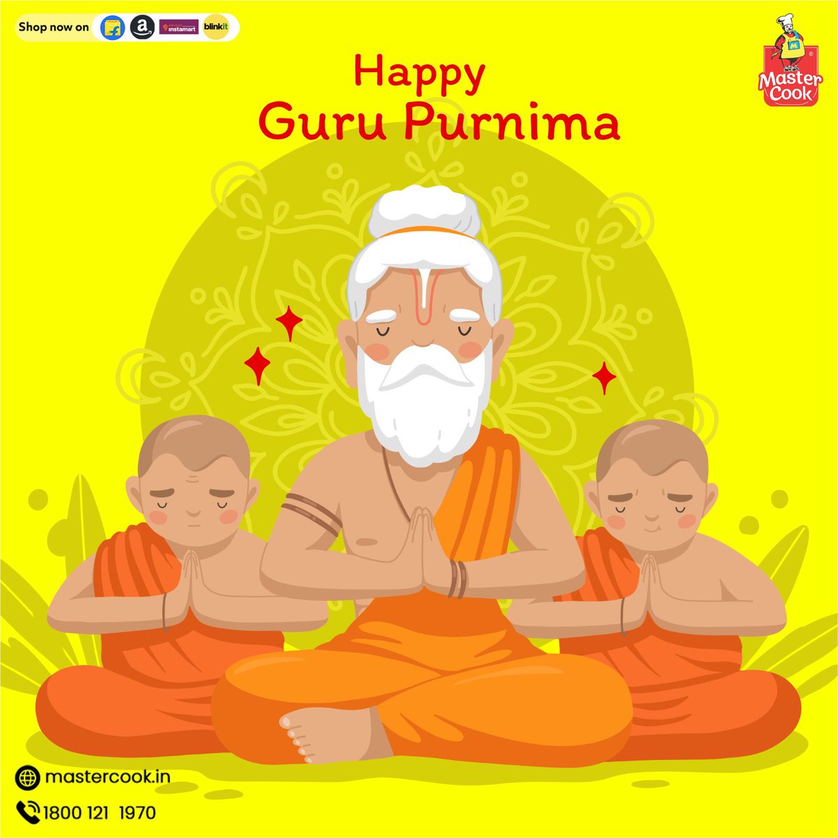 Mastercook_in's tweet photo. Let’s all express gratitude to the ones who have moulded us 🫶🏼🥹

Happy Guru Purnima!

#Guru #gurupurnima2024 #guruji #Gurupooja #gurupoornima #guruvenamha
#GuruDakshina

[Guru Purnima, Guru Poornima, Guru, Guruji ] https://t.co/m7HufolUSo