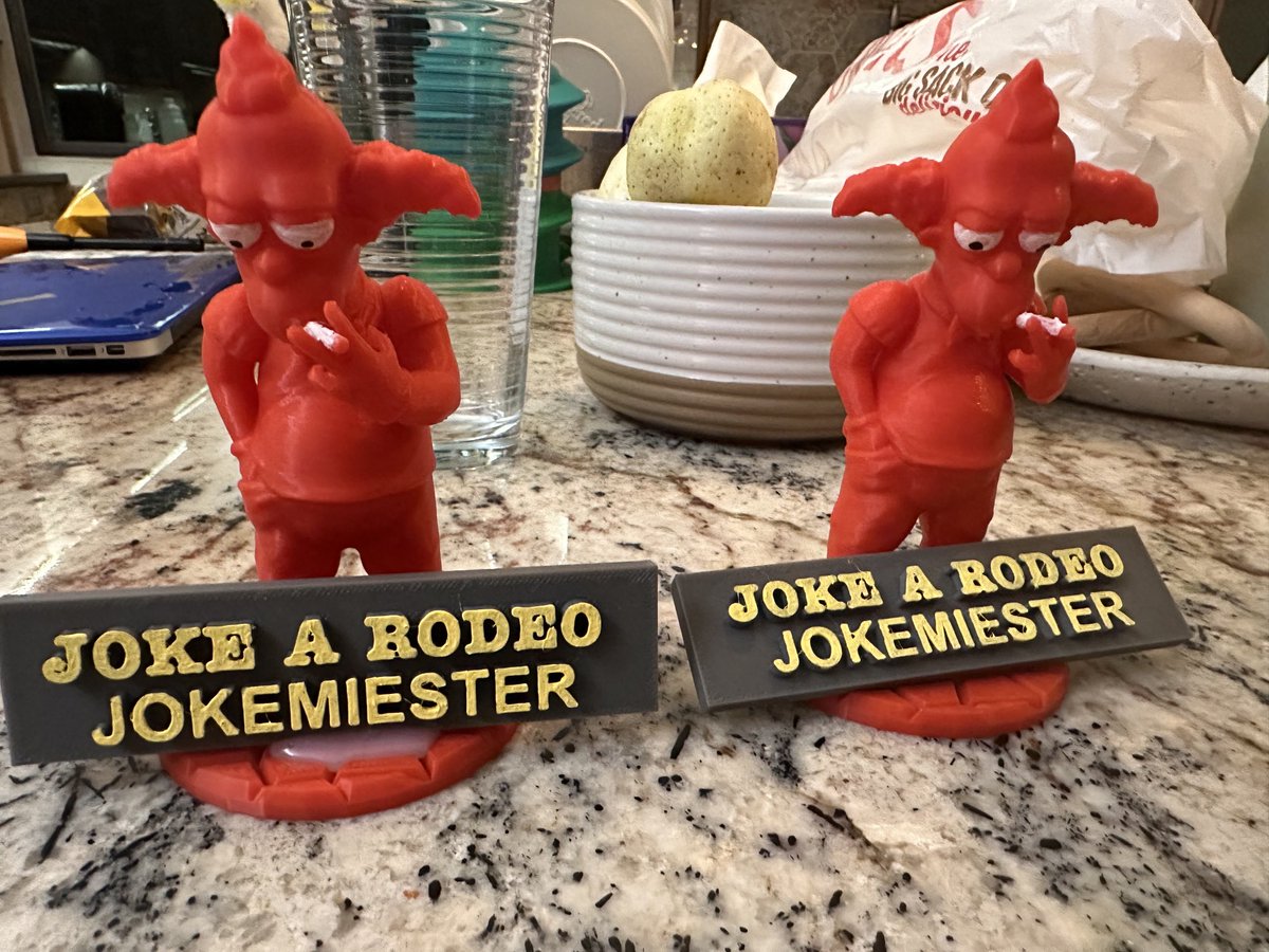 Call in to the Joke-a- rodeo on Fridays and win one of my trophies