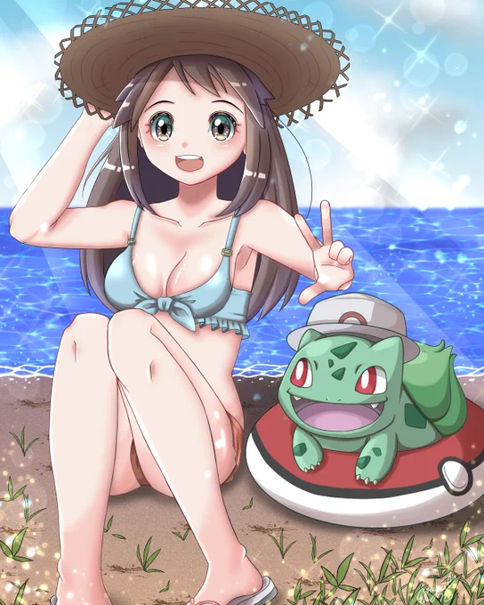 暑いので涼し気なイラストを再掲 涼しくなぁれ～