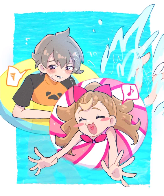 これで泳げるね!#precure #わんぷり 