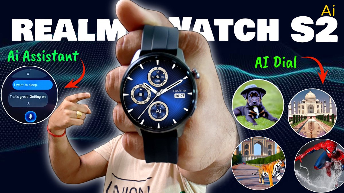 Atulbazaar's tweet photo. realme Watch S2 Amazing AI Features #realmeWatchS2
#WearYourAI #WatchS2
https://t.co/Xt4ufIqtgF https://t.co/K6GD3VKOFq