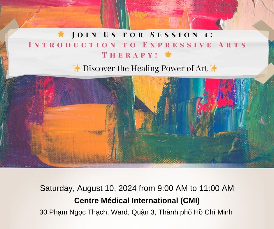 Oli_Bo76's tweet photo. 🌟 Join Us for Session 1: Introduction to Expressive Arts Therapy! 🌟
Clinical and Expressive-Arts Psychologist: Olivia Bova
Our first workshop on Saturday, August 10, 2024, from 9:00 AM to 11:00 AM, at CMI, 30 Phạm Ngọc Thạch, Ward, Quận 3, Thành phố Hồ Chí Minh. https://t.co/bypq0C4RBd