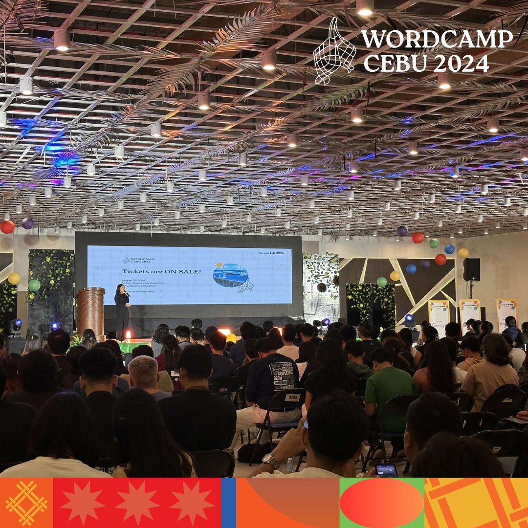 WordPressCebu's tweet photo. JOINING THIS #WordCampCebu2024?

📌 Get your ticket here: https://t.co/2U1lseUzw1

See you there, Cebu!

#WordCampCebu #WCCebu #WordPressCebu https://t.co/CGBo1qNxg5